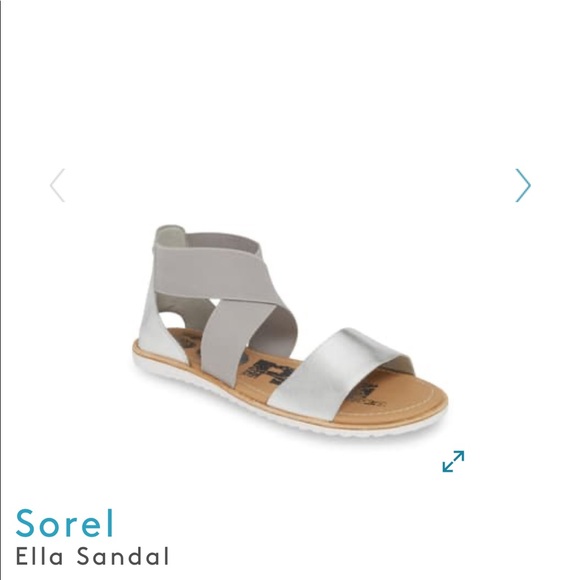 Sorel Shoes - Sorel Ella Silver Sandal